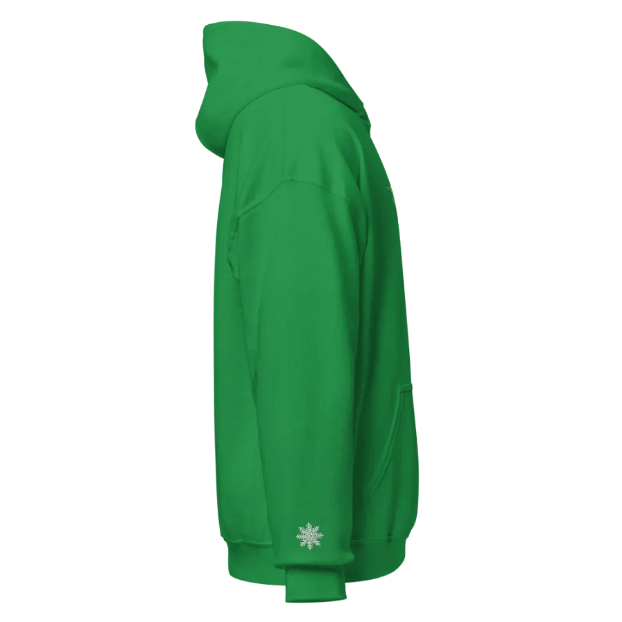 "Jolly Day Holiday" Embroidered Premium Unisex Hoodie - Front & Sleeve Design product image (3)