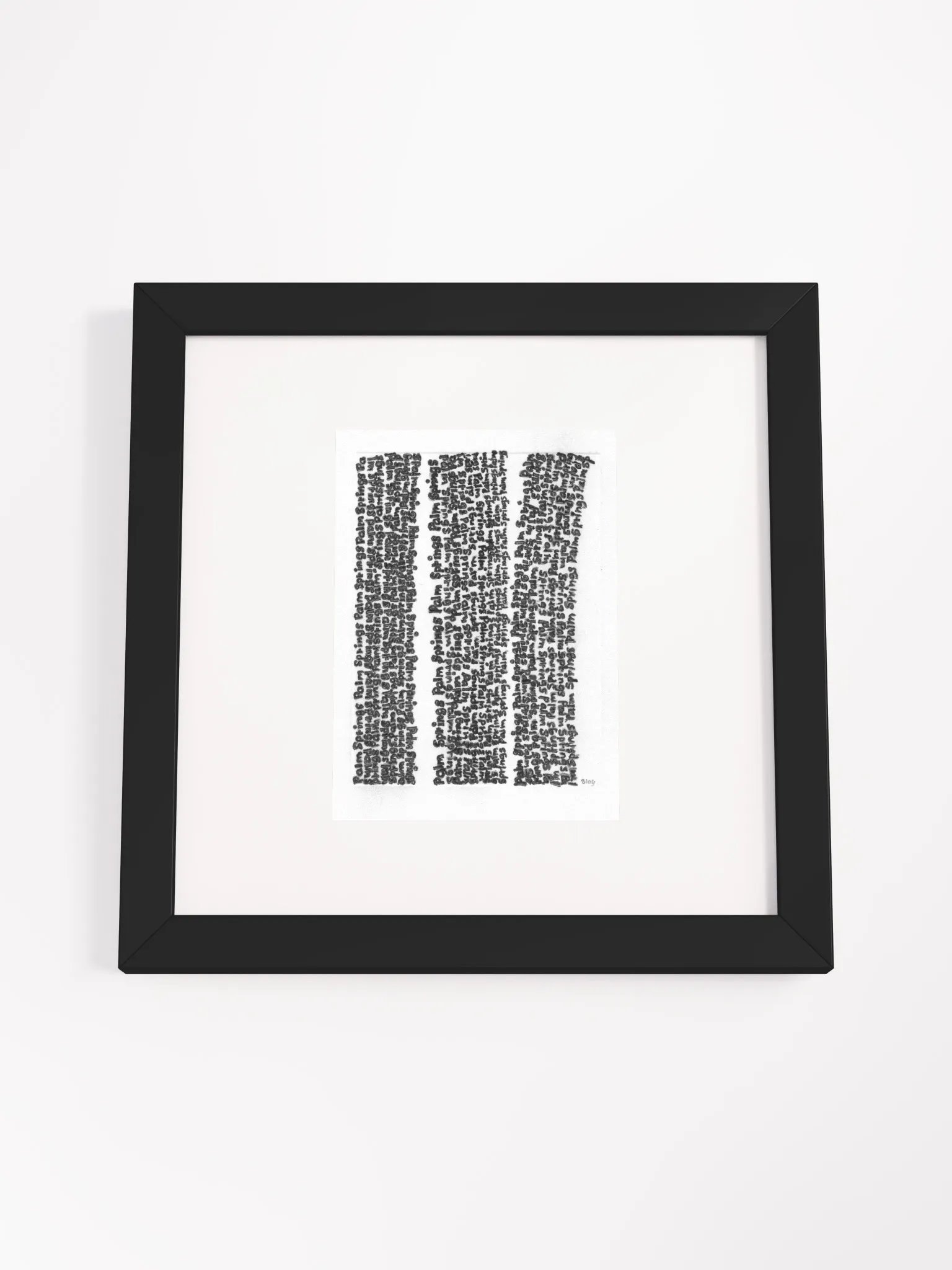 Palm Springs Panel Card Print Framed product image (3)