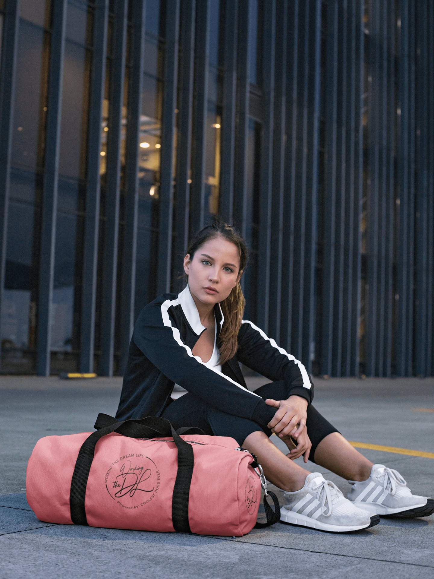 Pink All-Over Print Duffle Bag – Working The Dream Life | Premium Travel & Work Lifestyle Statement product image (3)