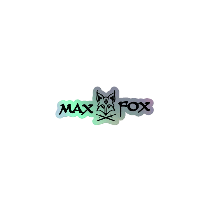 Holographic Fox Long Logo Sticker product image (1)
