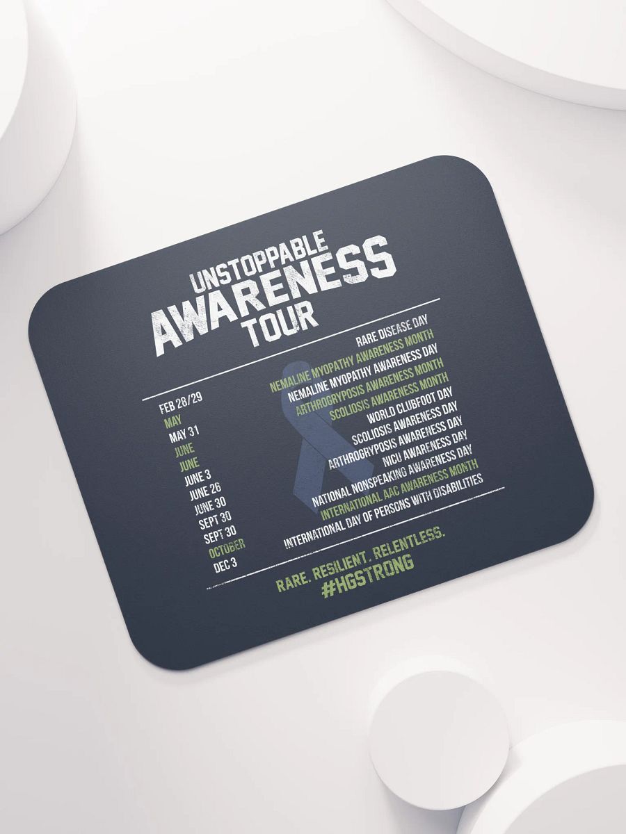 Awareness Tour Schedule Mousepad product image (7)