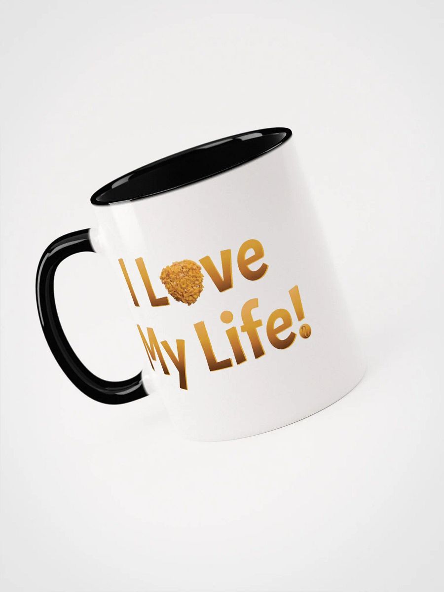 I Love My Life - White Mug Yellow Flowers product image (32)