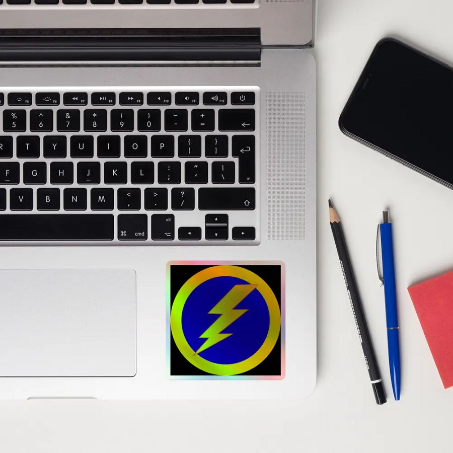 thunderbolt holo sticker product image (12)