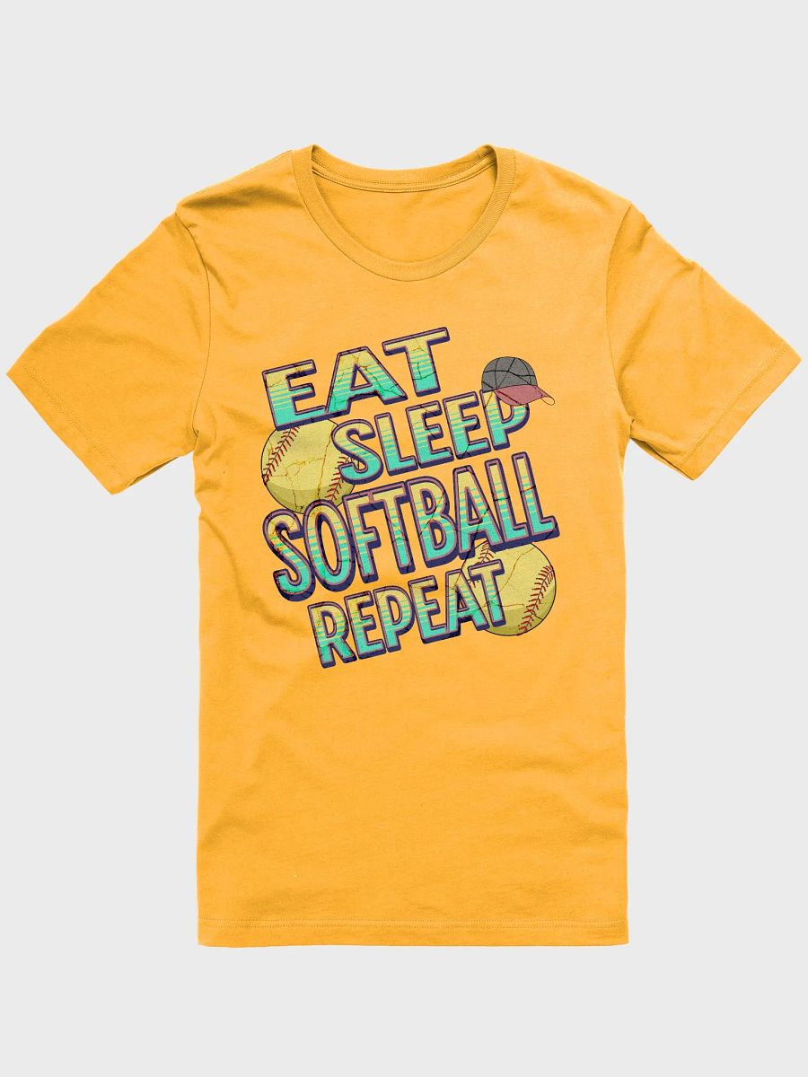 Eat Sleep Softball Repeat Iconic Comfort T-Shirt product image (7)