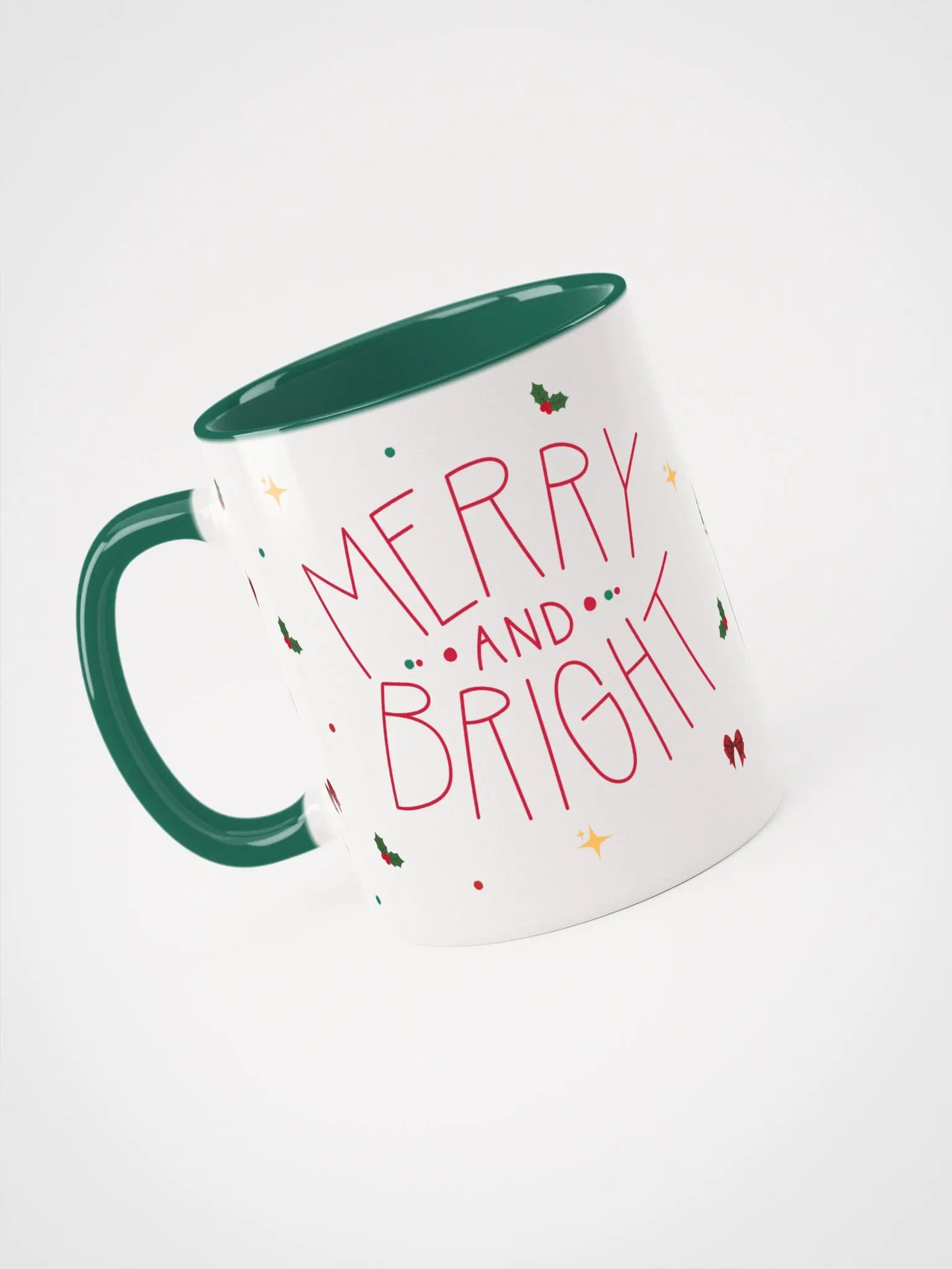 Merry and Bright Potato Mug - Green product image (5)