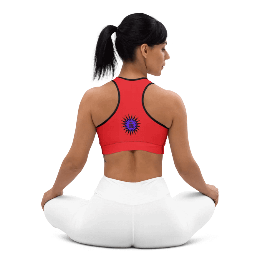 No Quit Club Sports Bra Red product image (9)