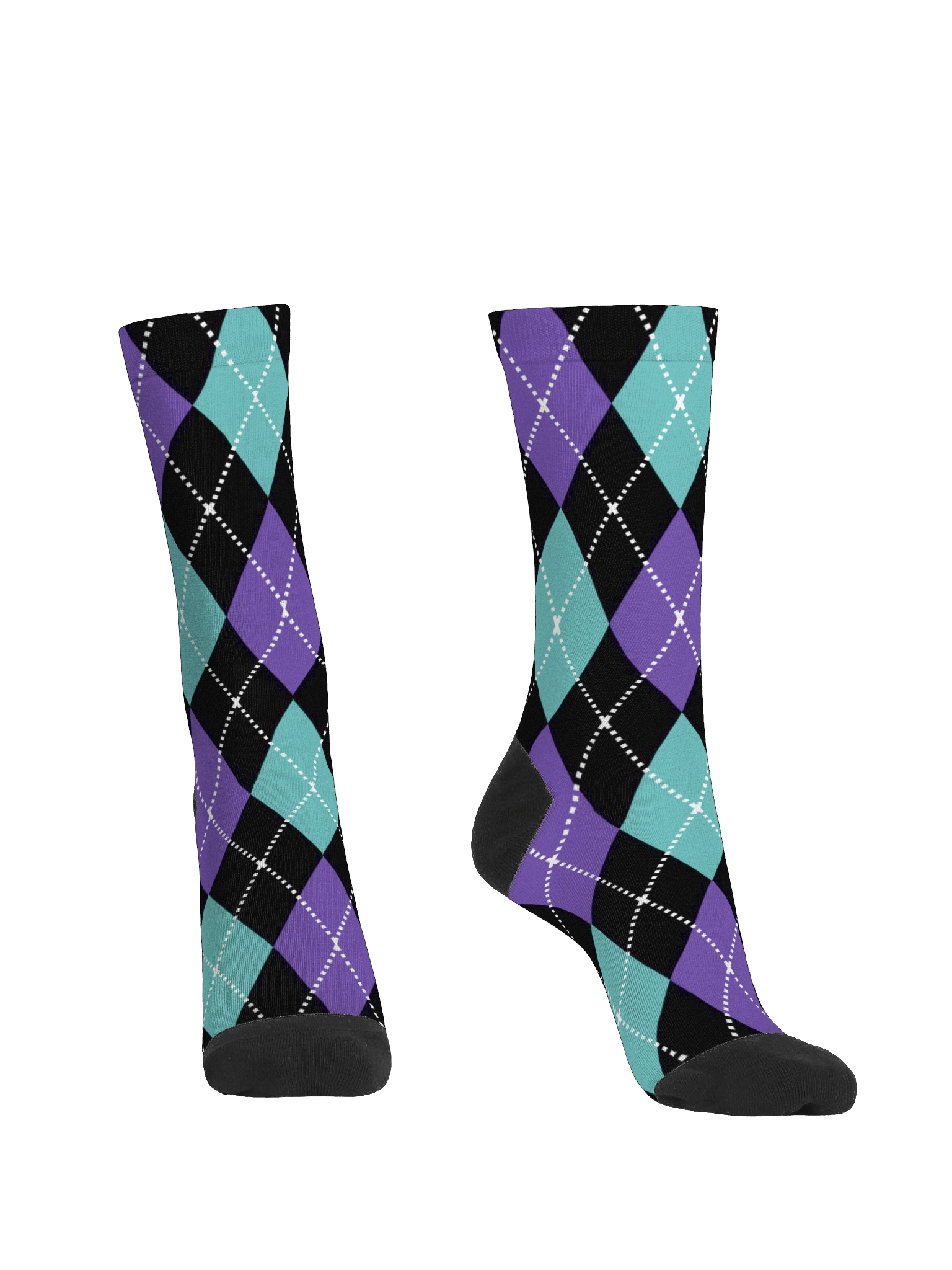 Black Argyle Socks product image (2)