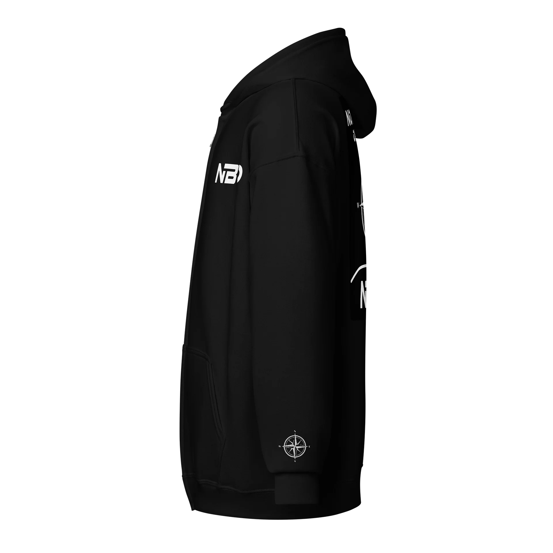 Directional Rose Unisex Zip Hoodie product image (3)