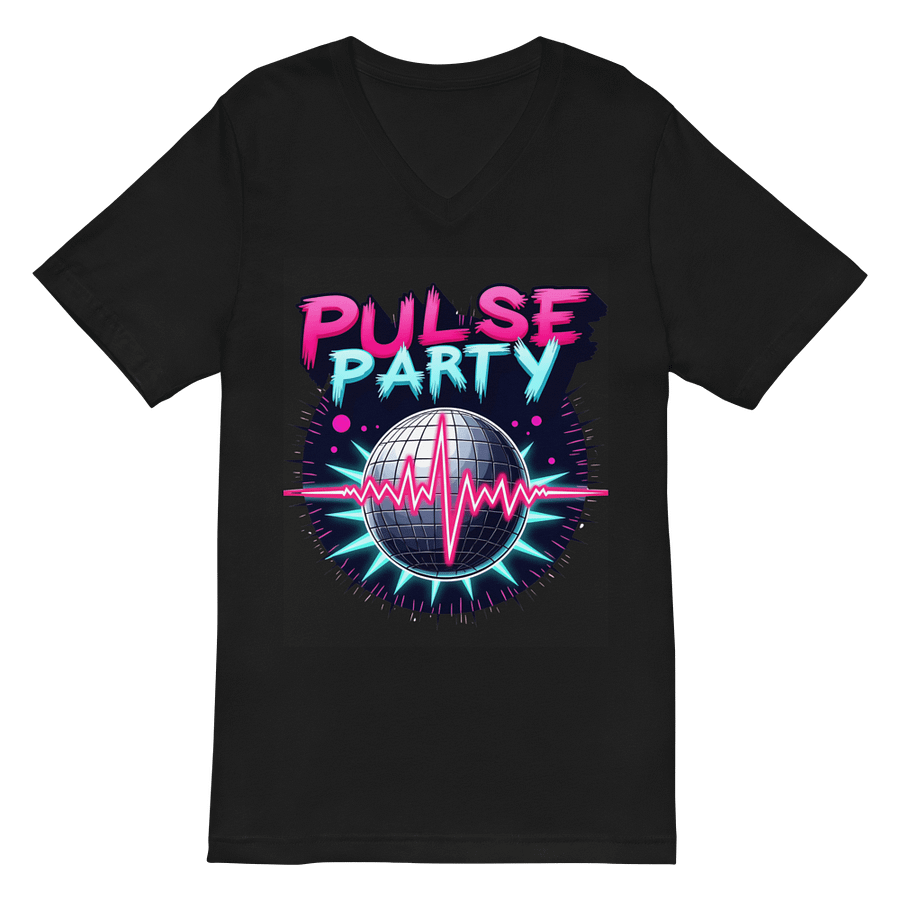 Neon Pulse Party V-Neck Tee product image (3)