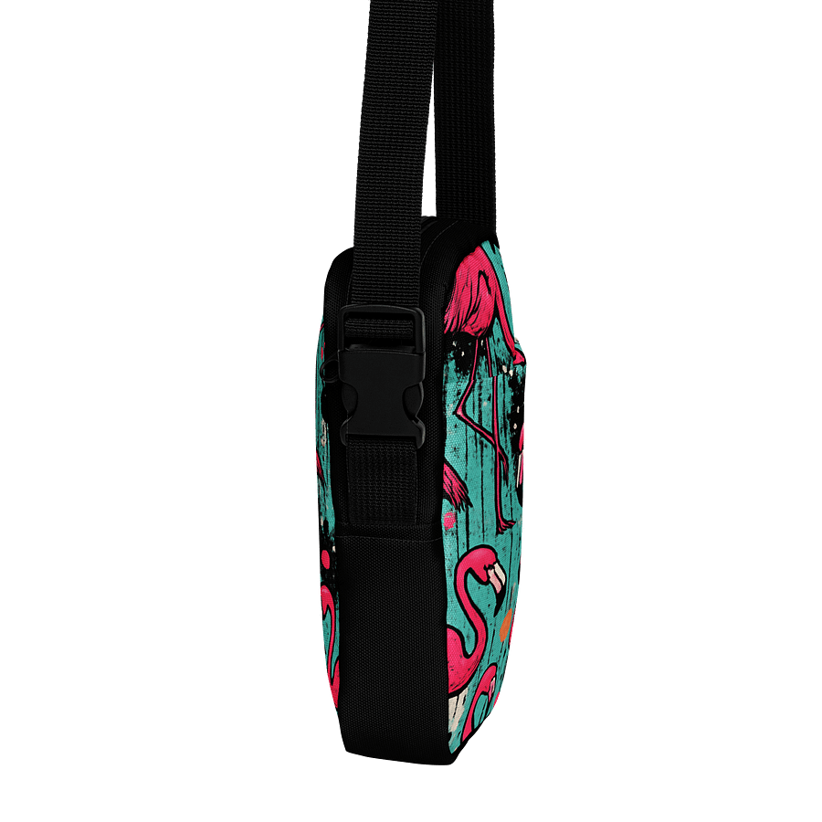 Flamingos Paint Neon Graffiti Pop Art - Utility Croosbody Bag product image (4)