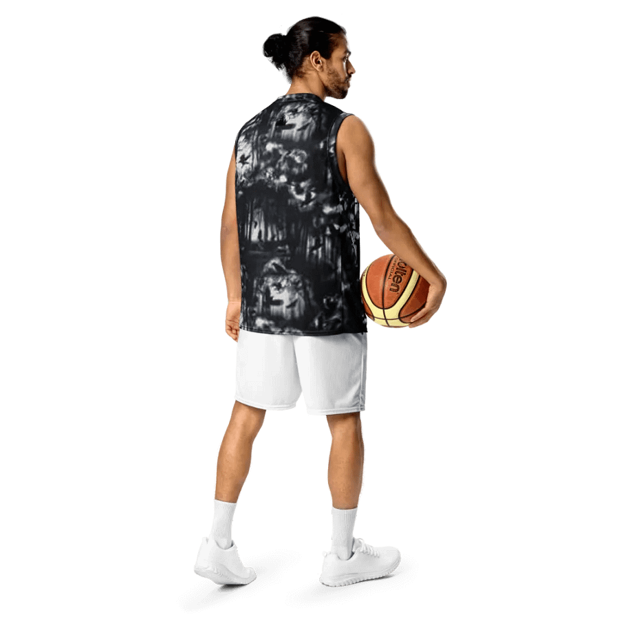 Dark forest Basketball Jersey product image (6)
