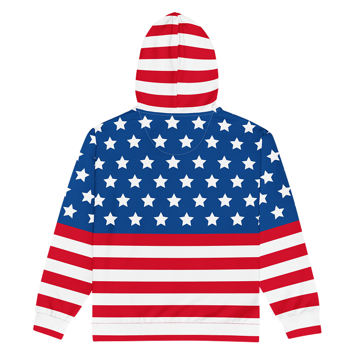 Starry Stripes Unisex Zip Hoodie product image (2)