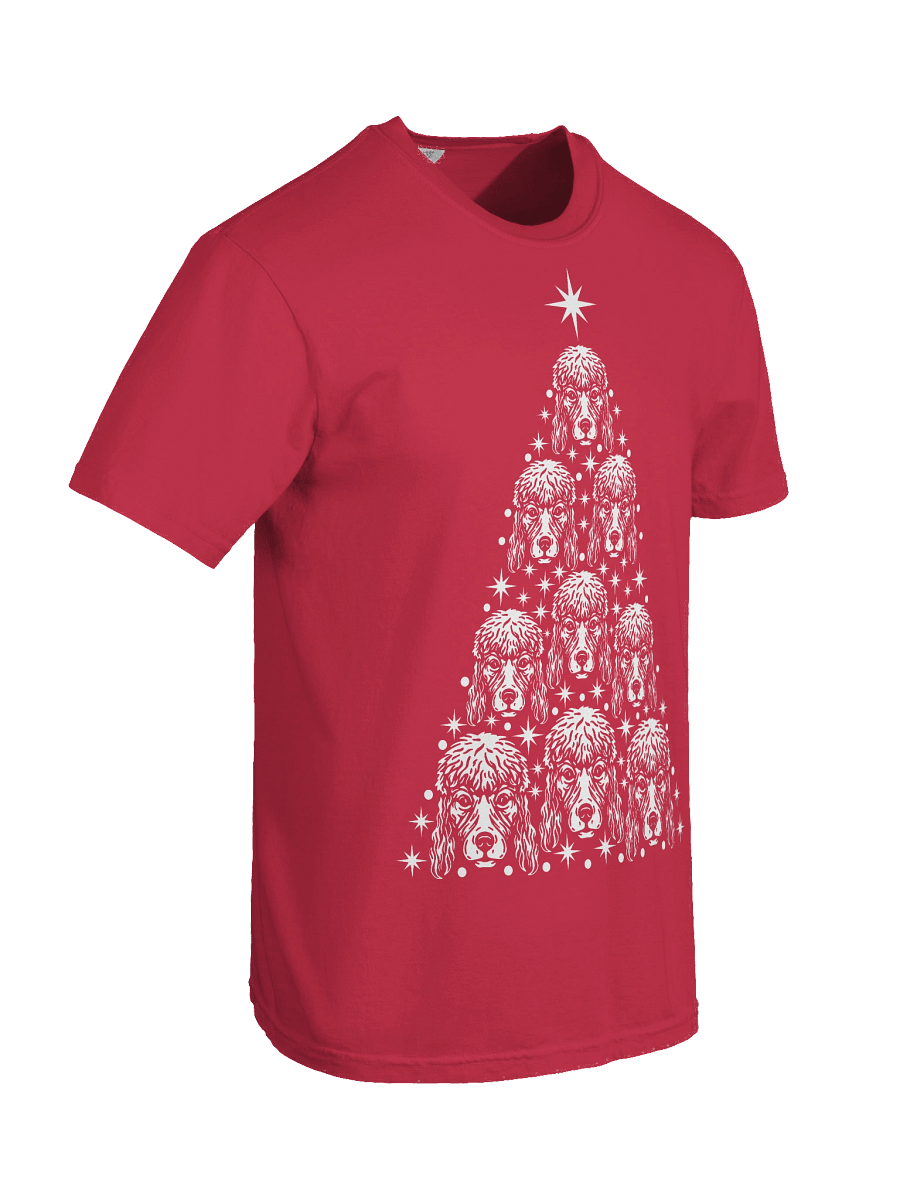 Standard Poodle Christmas Tree T-Shirt product image (38)