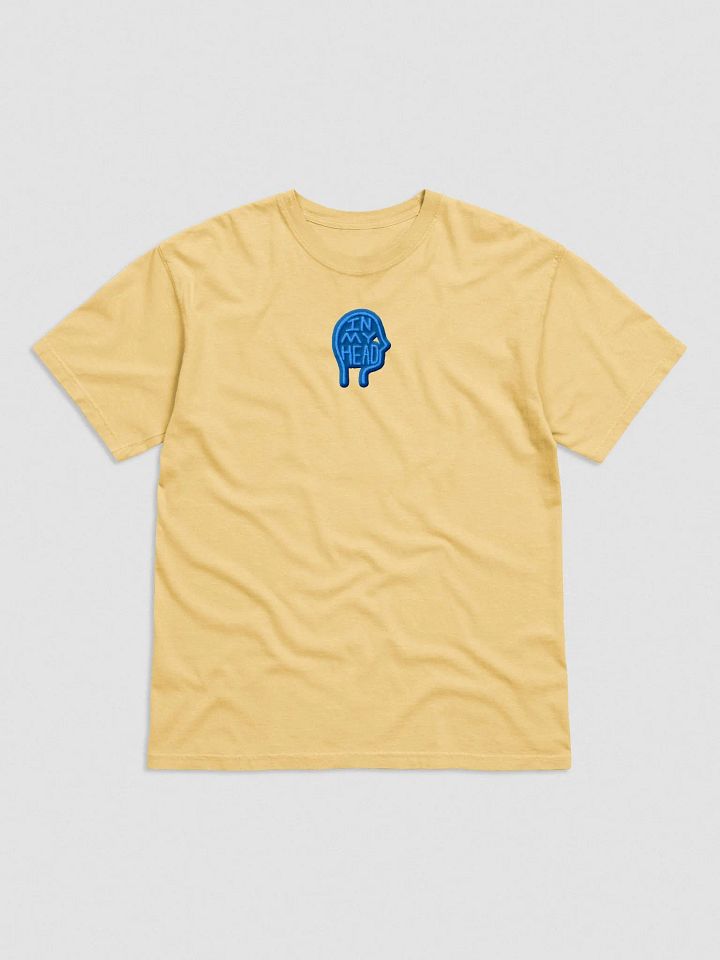 In My Head embroidered garment-dyed tee (blue) product image (1)