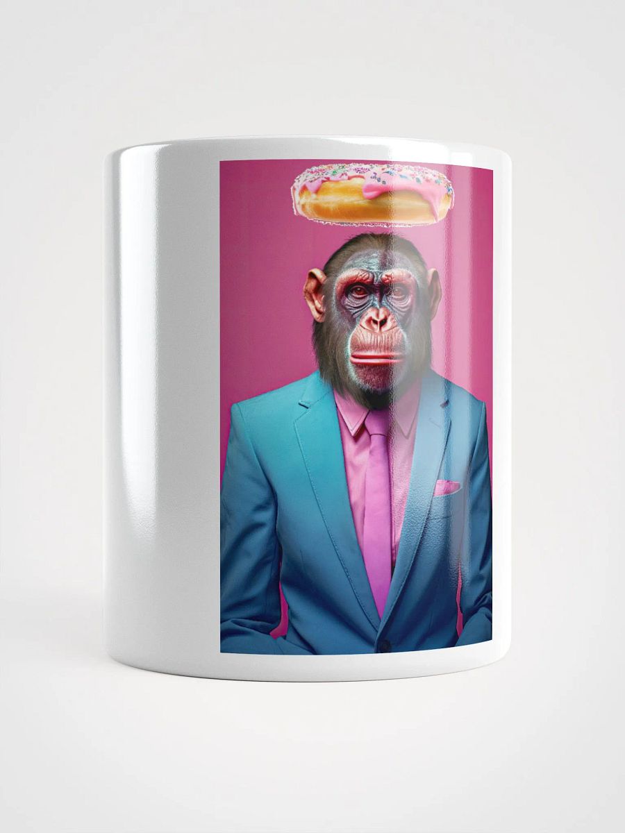 Flying Donut over Business Chimp Mug product image (14)
