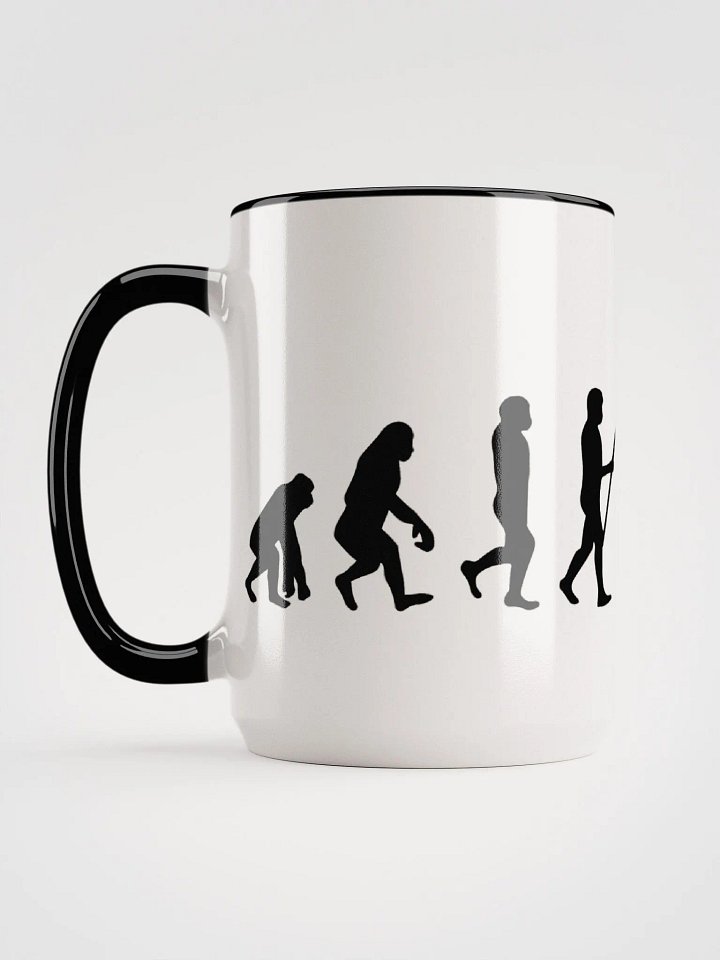 Devolution of Man, 15 oz Accent Ceramic Mug product image (2)