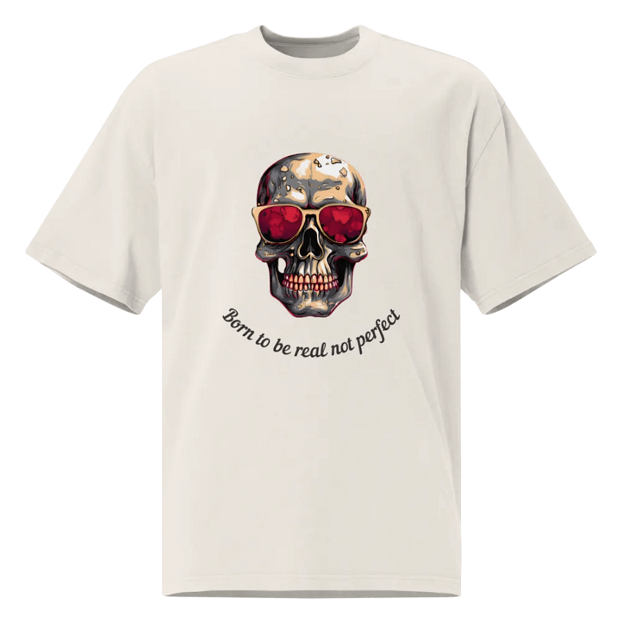 Reflective Skull Oversized Tee product image (1)