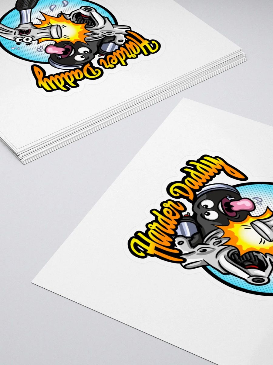 Harder Daddy Hammer and Starter Kiss Cut Stickers product image (12)