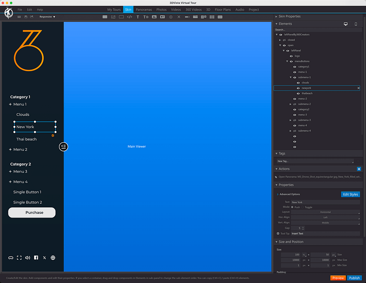 Simple Left Side Menu product image (2)