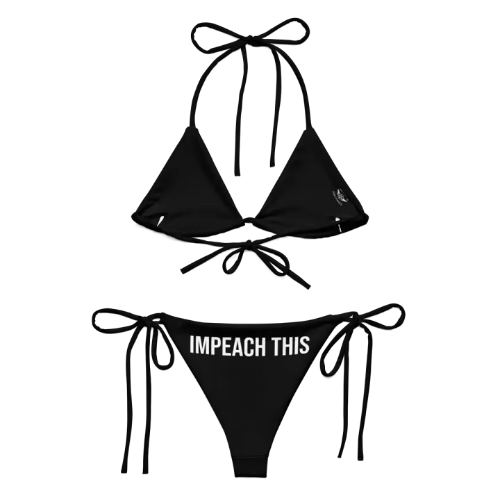 "Impeach This" Trump Face Black Bikini Set - Limited Edition Sass product image (2)