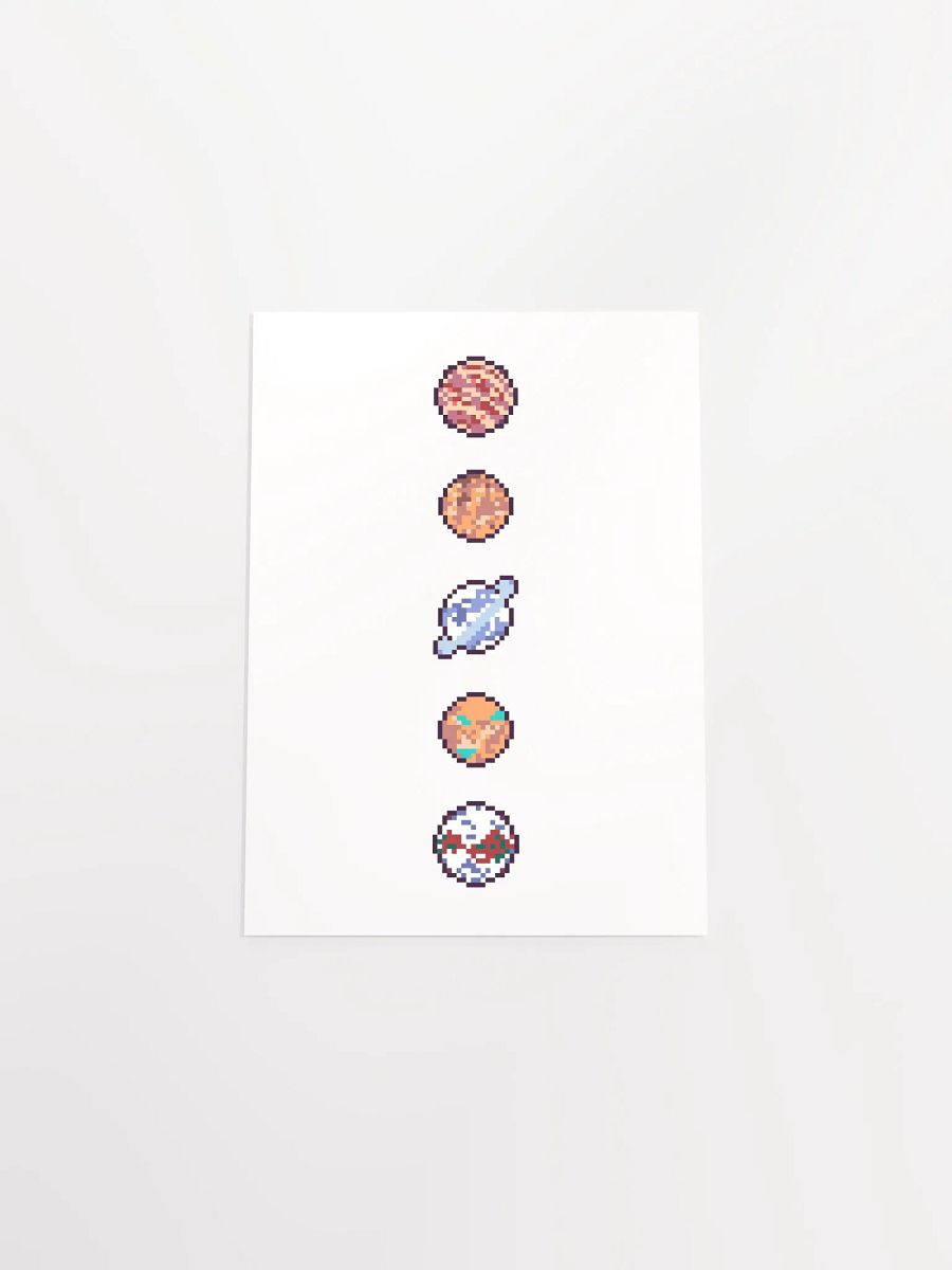 Pixel Planets Poster product image (4)