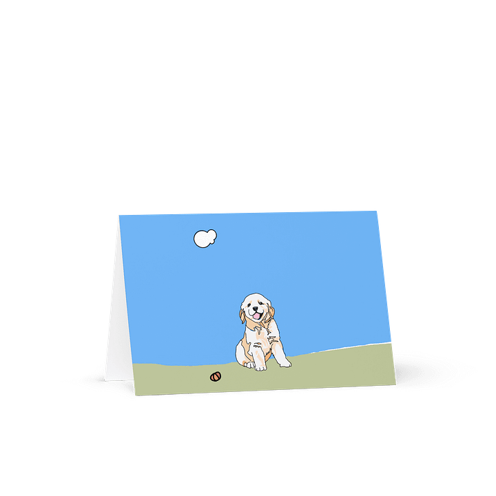 Happy Retriever Paws Greeting Card product image (1)