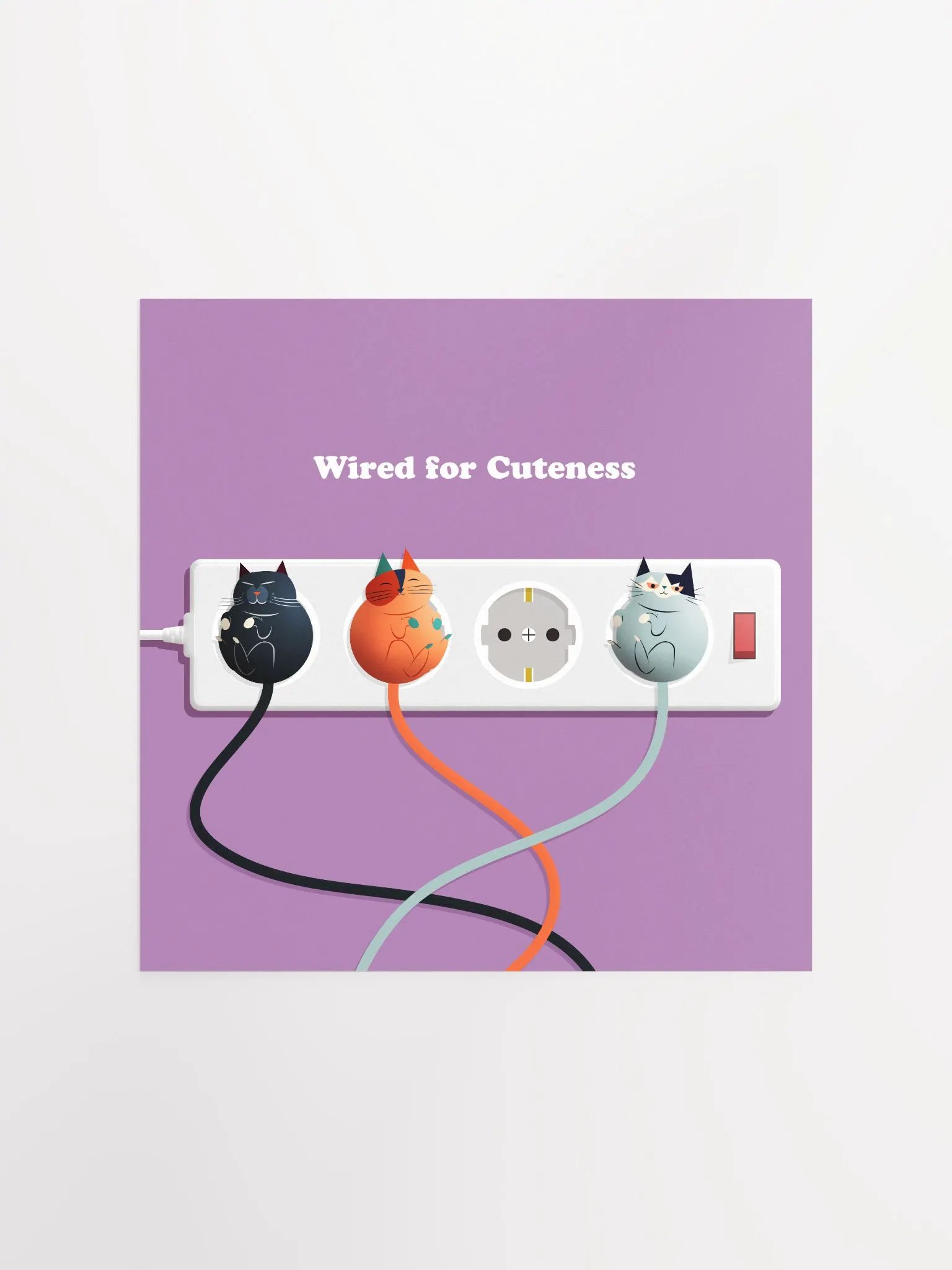 Wired for Cuteness Art Print product image (1)