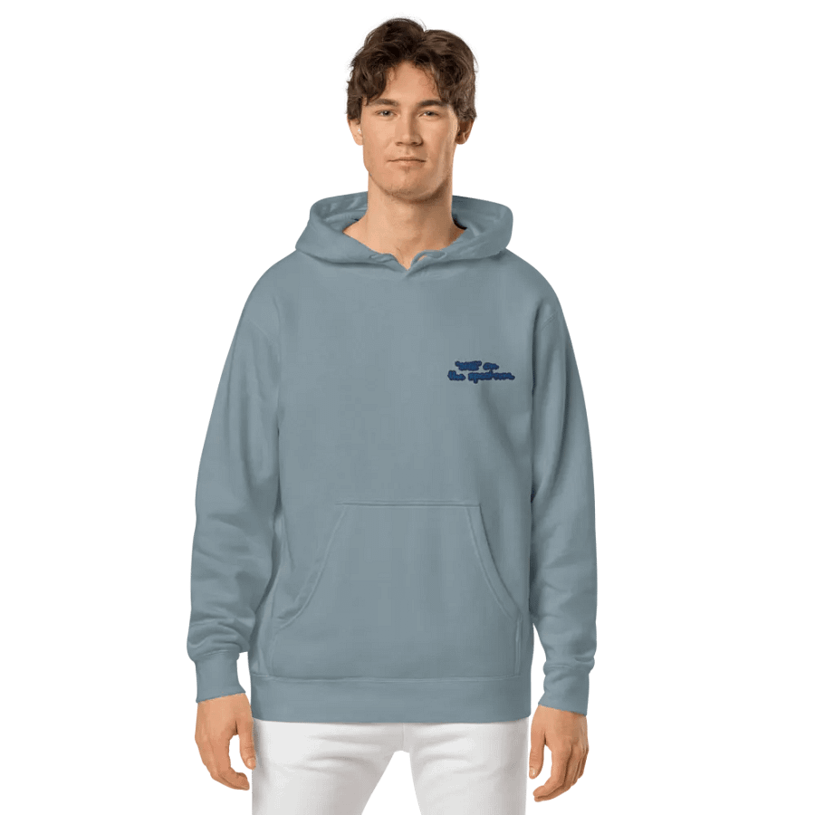 *still* on the spectrum (L.C. lake design) embroidered pigment hoodie product image (7)