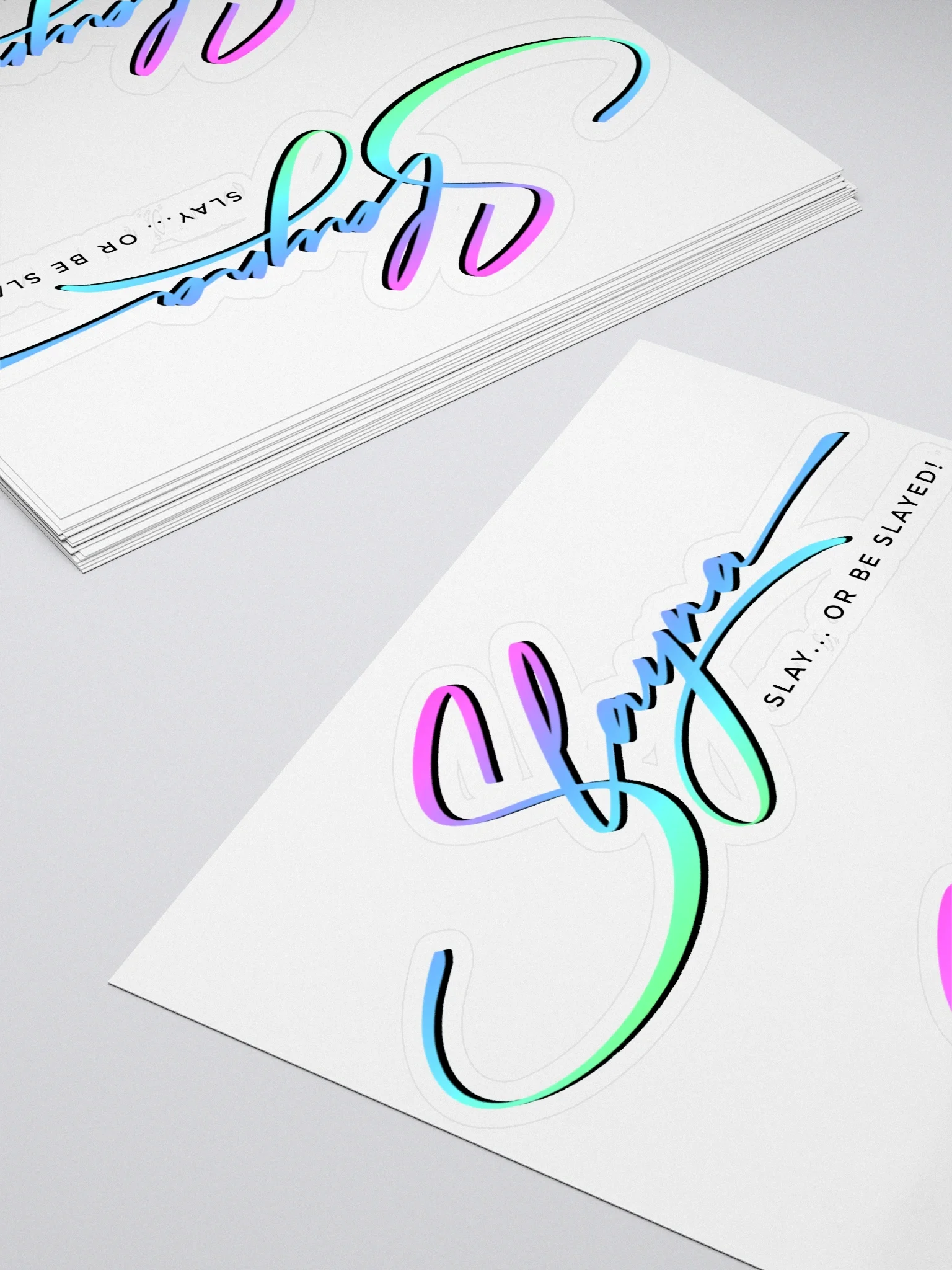 (2) SLAYNA Ombre Cutout Sticker product image (4)