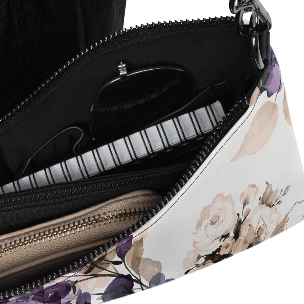 Purple Floral Crossbody Bag product image (6)