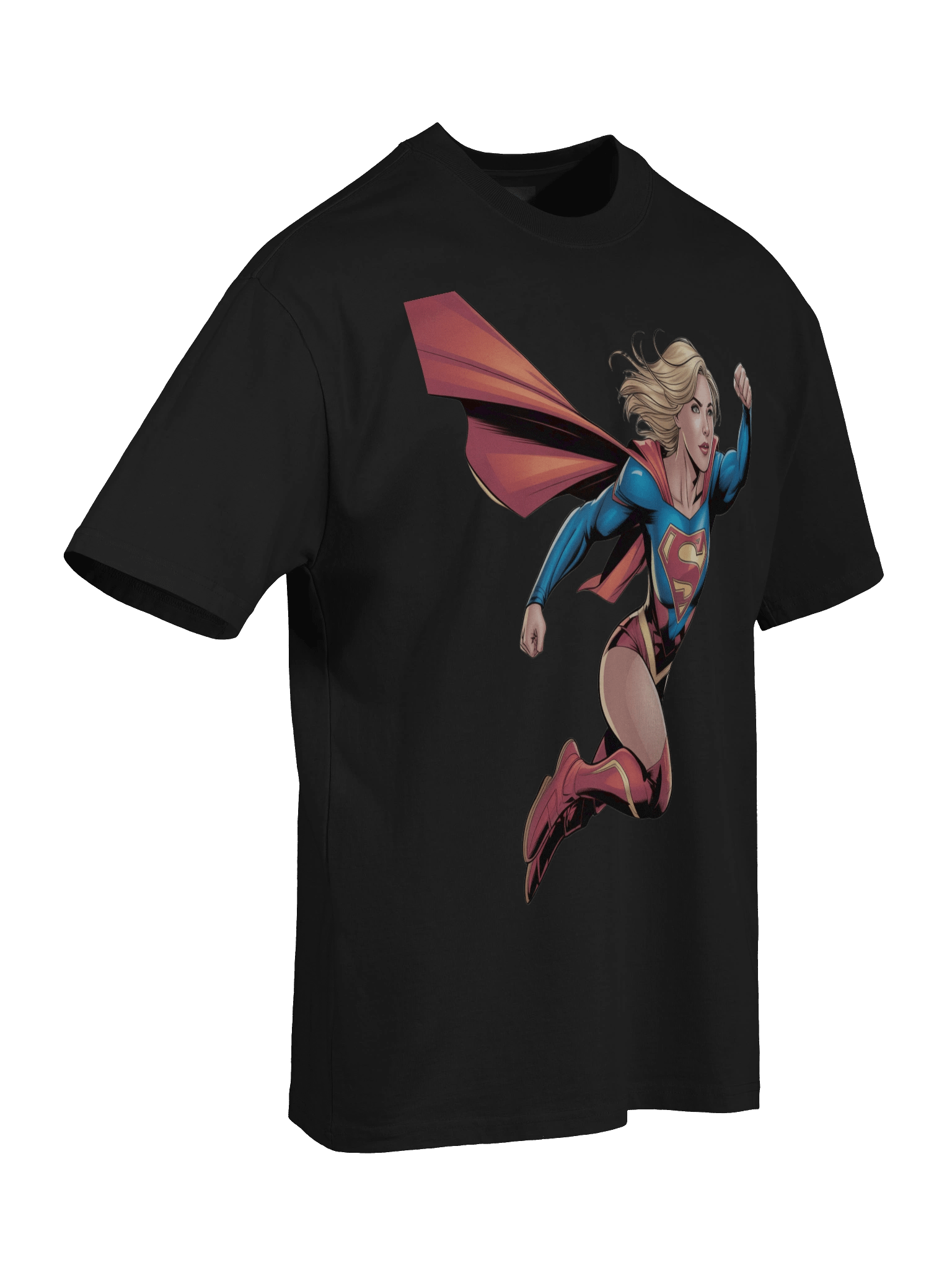 Supergirl Stellar Shadow Oversized Faded T-Shirt product image (8)