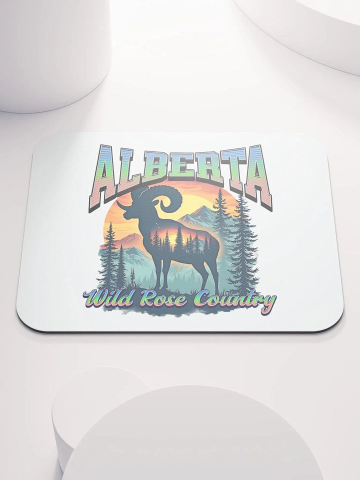 Alberta Wild Rose Country Rocky Mountain Bighorn Sheep Wilderness Mouse Pad product image (2)