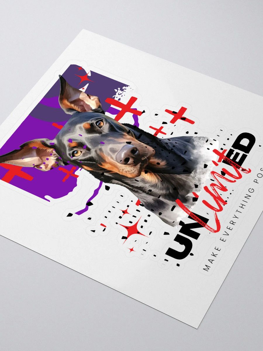 Doberman Unlimited (Make Everything Possible) Kiss Cut Sticker product image (9)
