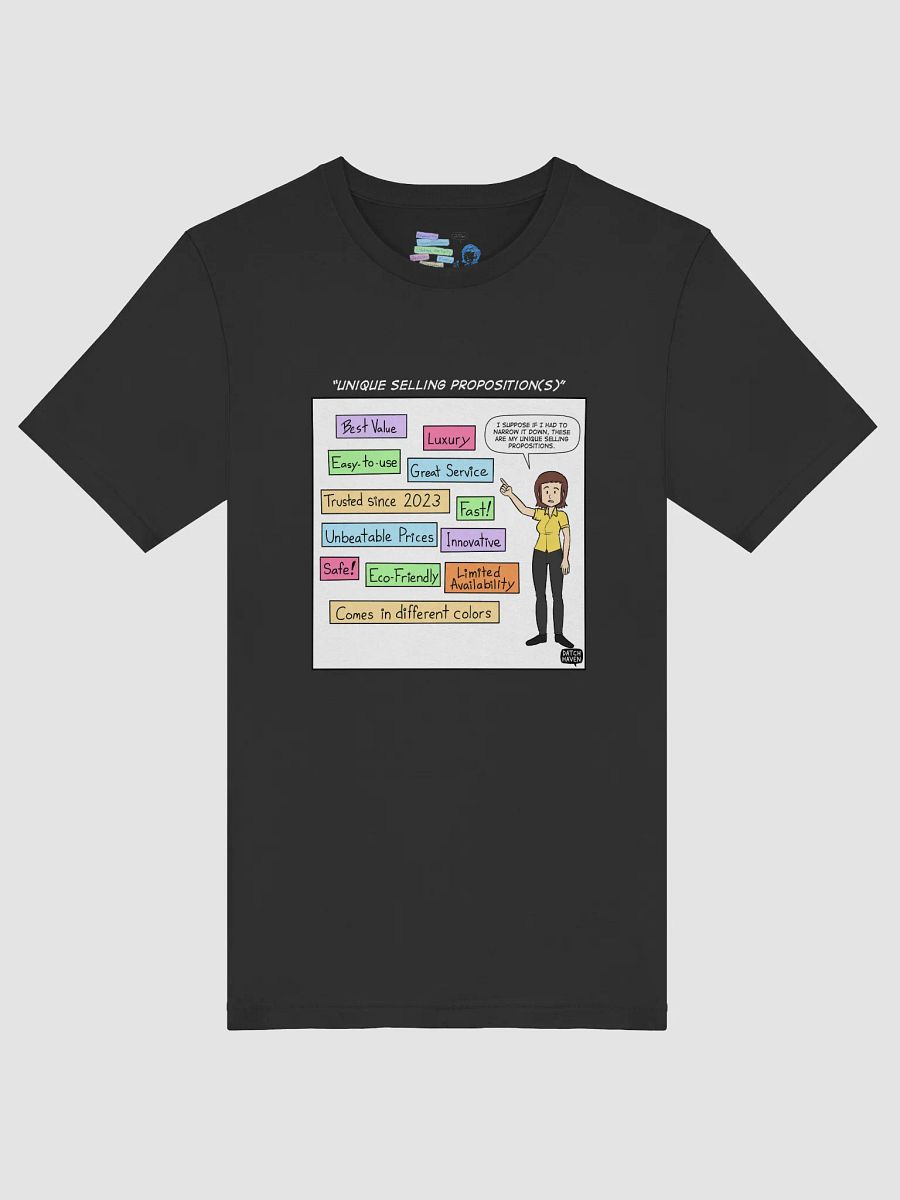 "Unique selling proposition(s)" soft t-shirt product image (5)