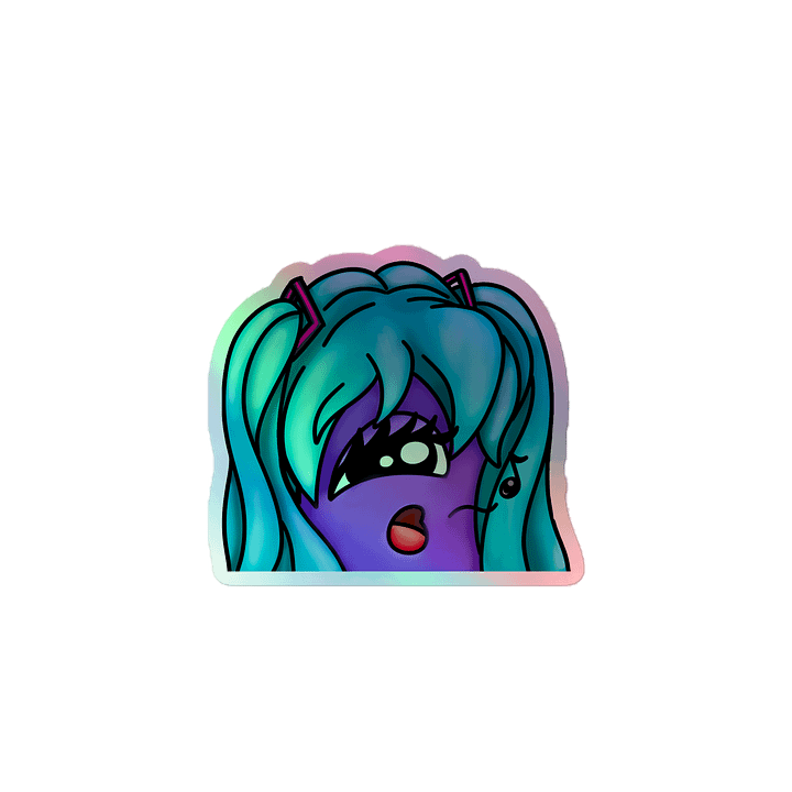 Squid Miku- Holo Sticker product image (1)