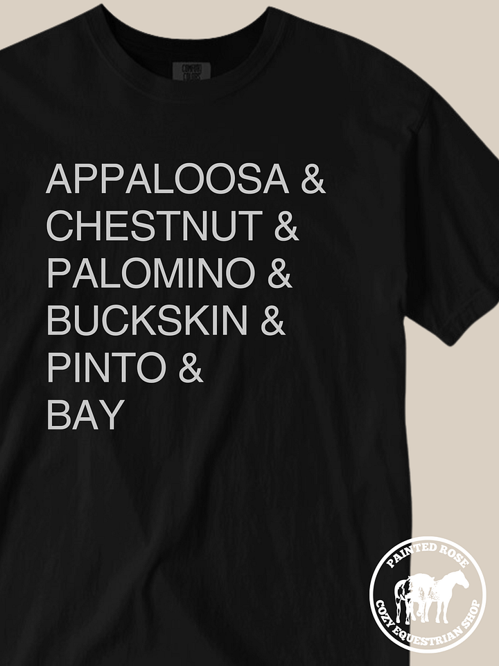 Horse Coat Colors Tee product image (1)