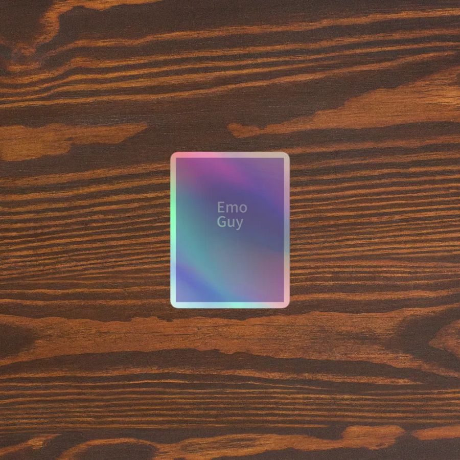 Emo Guy Kiss-Cut Holographic Sticker Sheet product image (5)