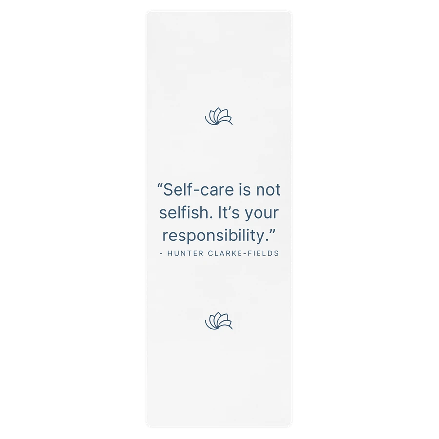 Self-Care Is Not Selfish Yoga Mat product image (1)