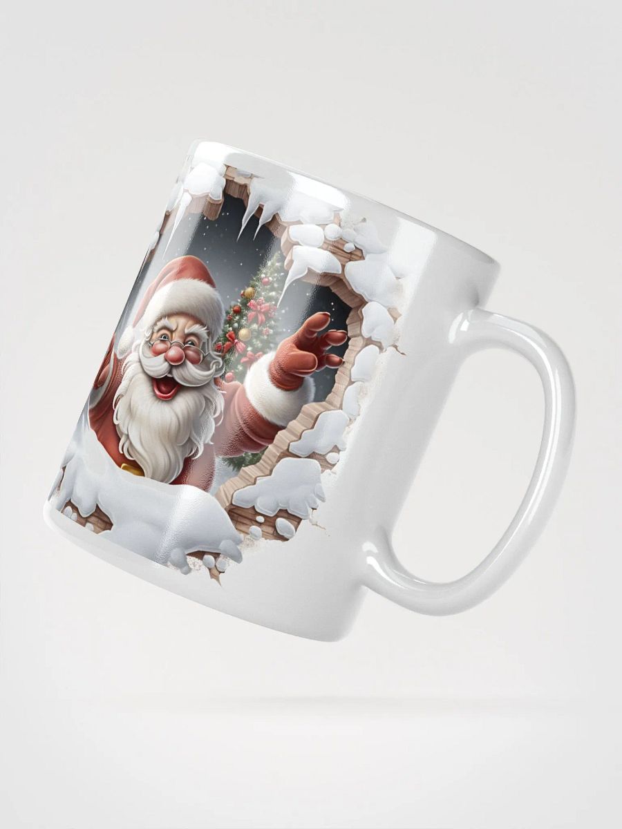 Santa's Snowy Cavern 3D Christmas Mug - Enchanting Double-Sided Wonder product image (5)