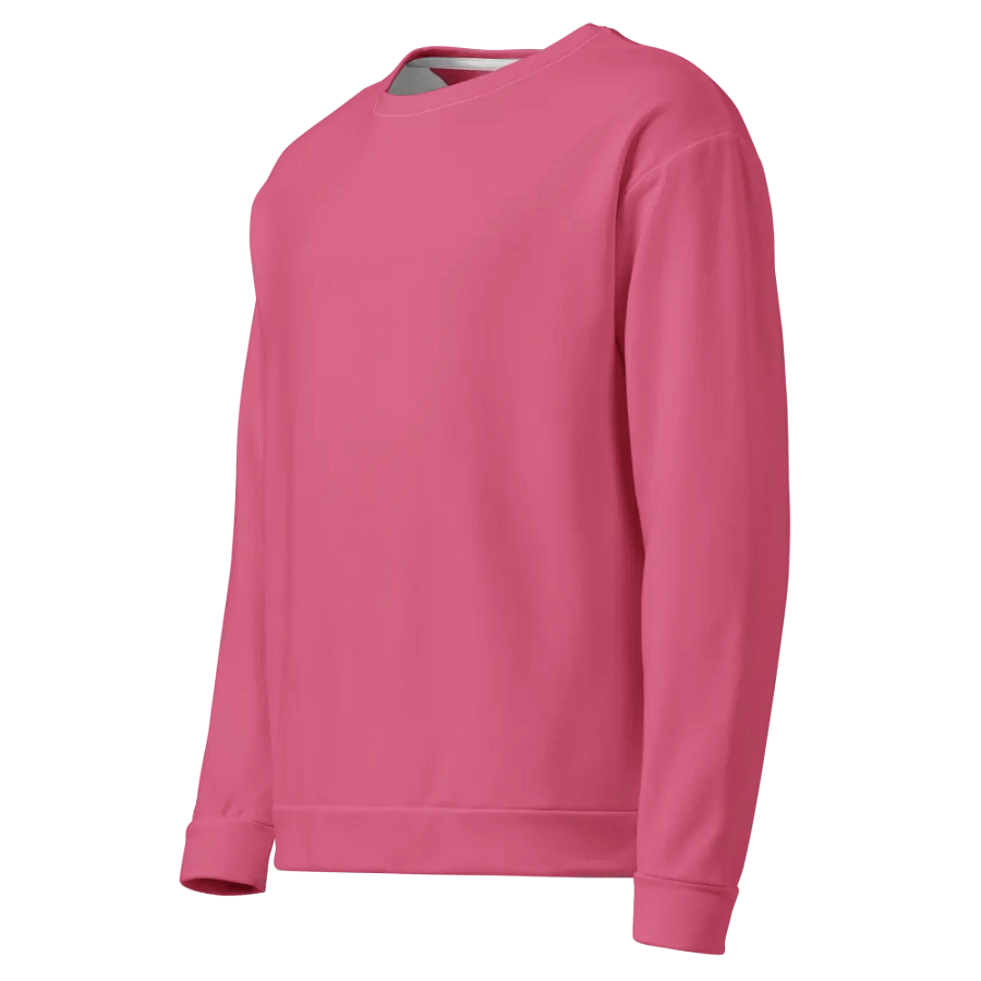 Plain Rosy Blush Pink Soft Summer Unisex Recycled Polyester Heavyweight Premium Sweatshirt by Treasure Pie product image (5)