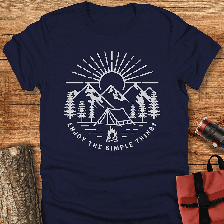 Enjoy the simple things, Camping t-shirt, Unisex product image (3)