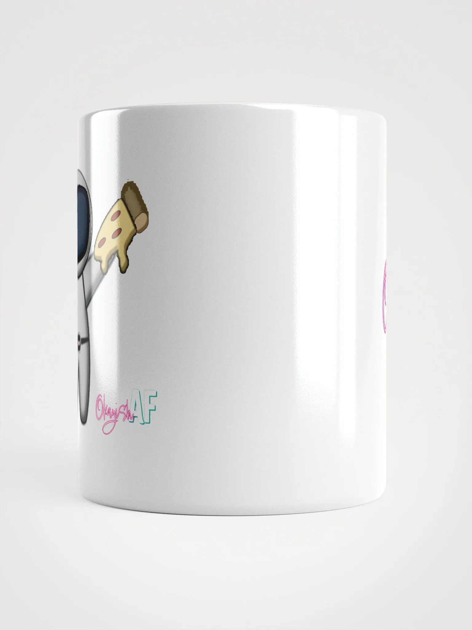 OkayishAF 20 oz White Mug - Pizzanaut product image (5)