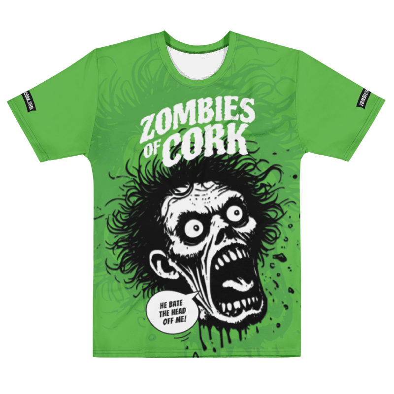 Zombie Floating Head Allover Print T-Shirt (Zombie Green Version) product image (2)
