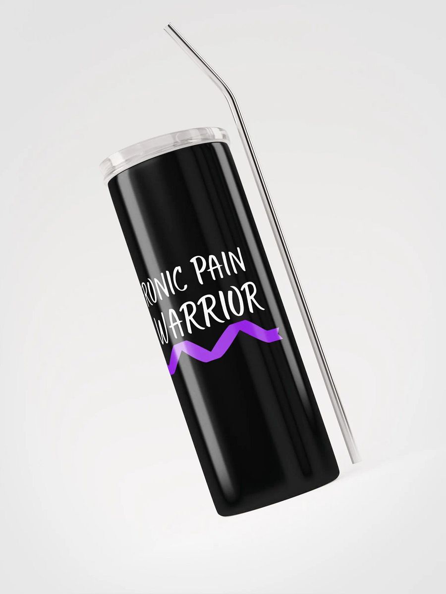 Chronic Pain Warrior Bottom Ribbon stainless steel Tumbler (20oz) product image (3)