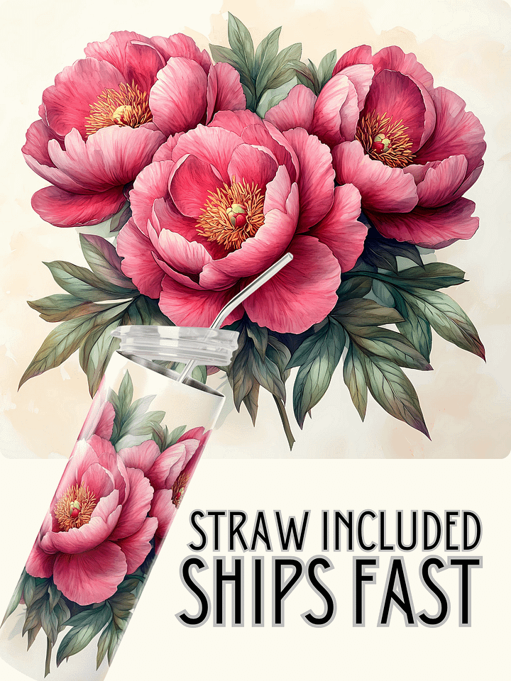 Peonie Blossom Bliss Stainless Steel Tumbler product image (1)