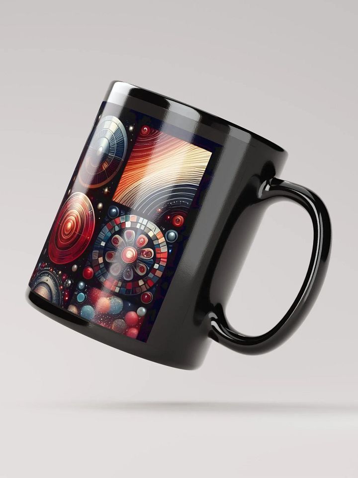 Cosmic Patterns Black Glossy Mug product image (4)