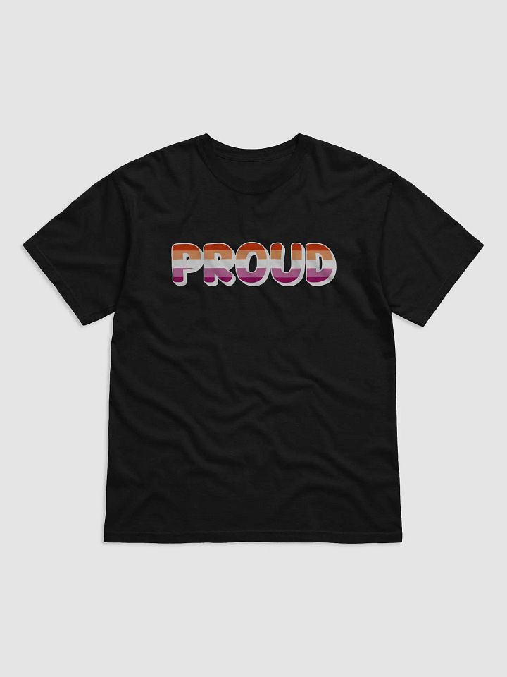 The 'PROUD lesbian' T-Shirt - Black product image (1)