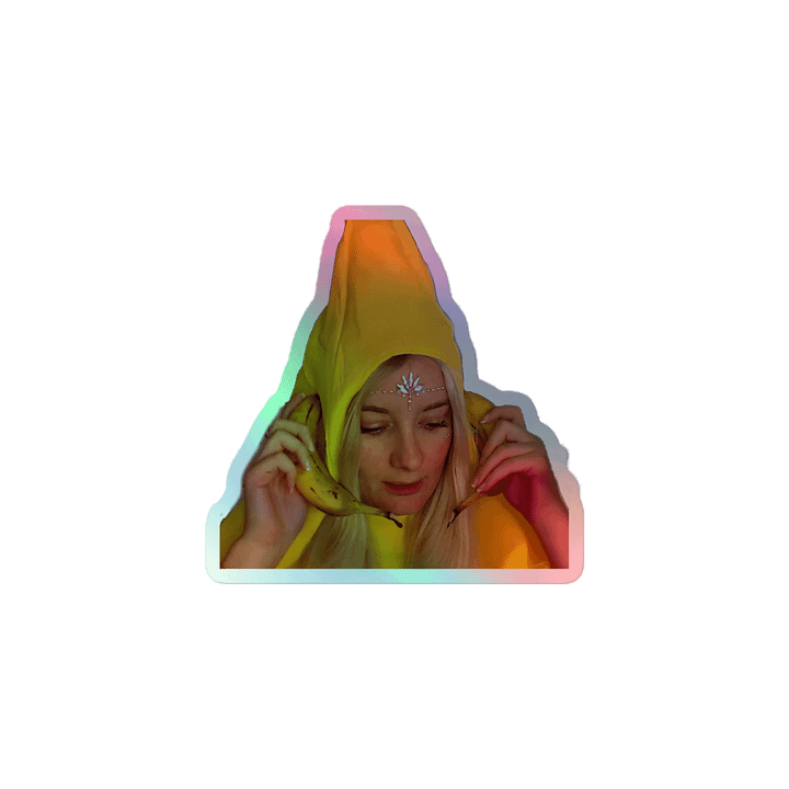 Banana phone holographic sticker product image (1)