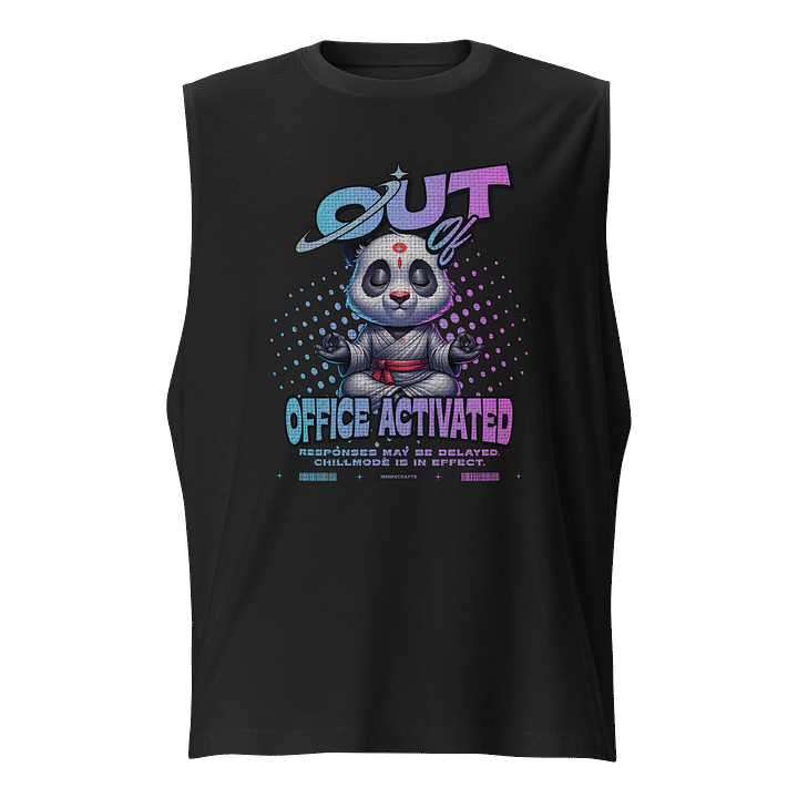 Out of Office Chillmode Panda Activated Muscle Tank product image (1)