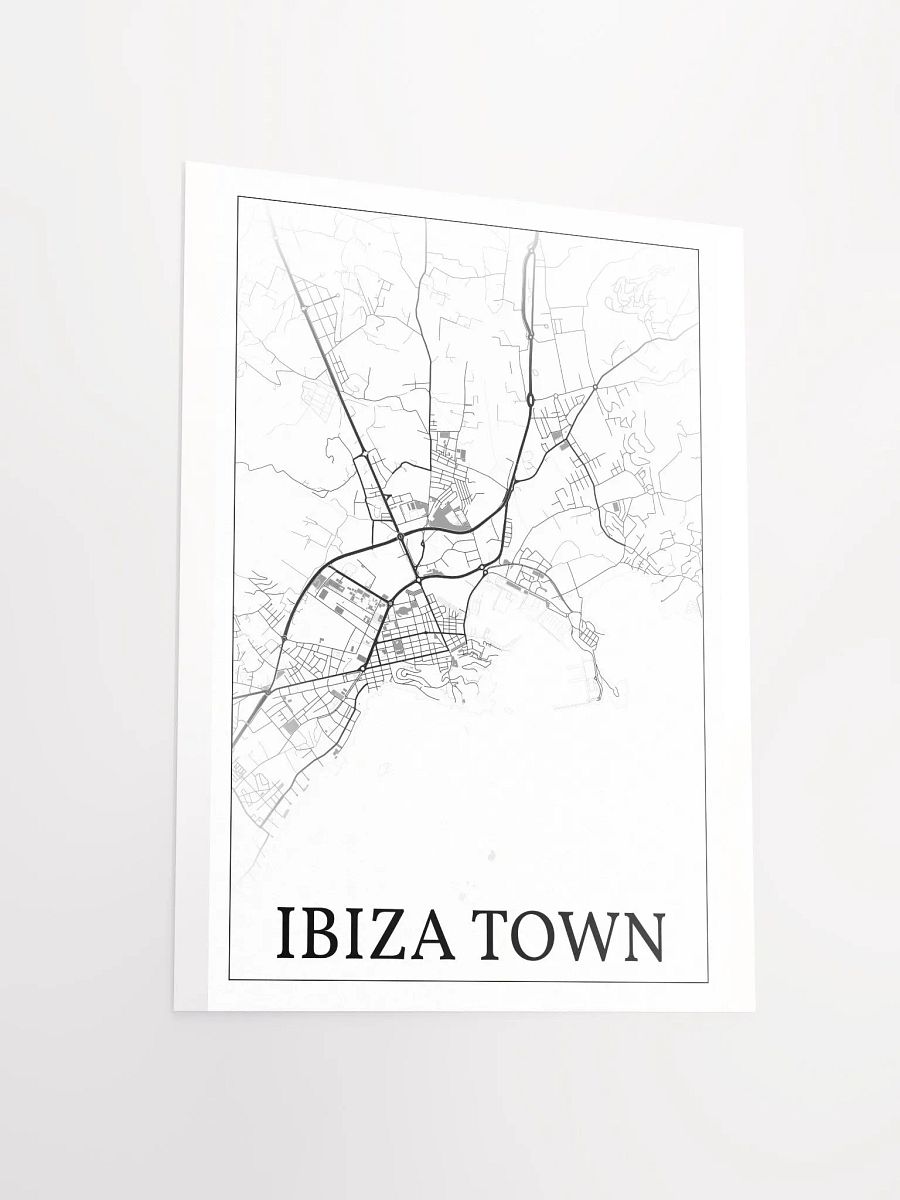Ibiza Town, Ibiza, Spain, city map print product image (13)